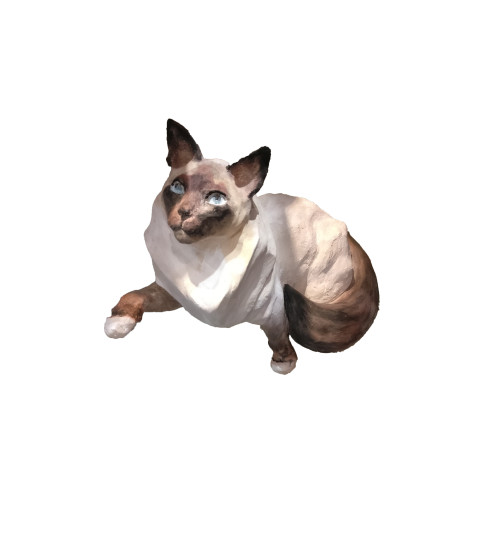 Sculpture Chat Siamois Claire Cretu Animal Art Gallery Paris